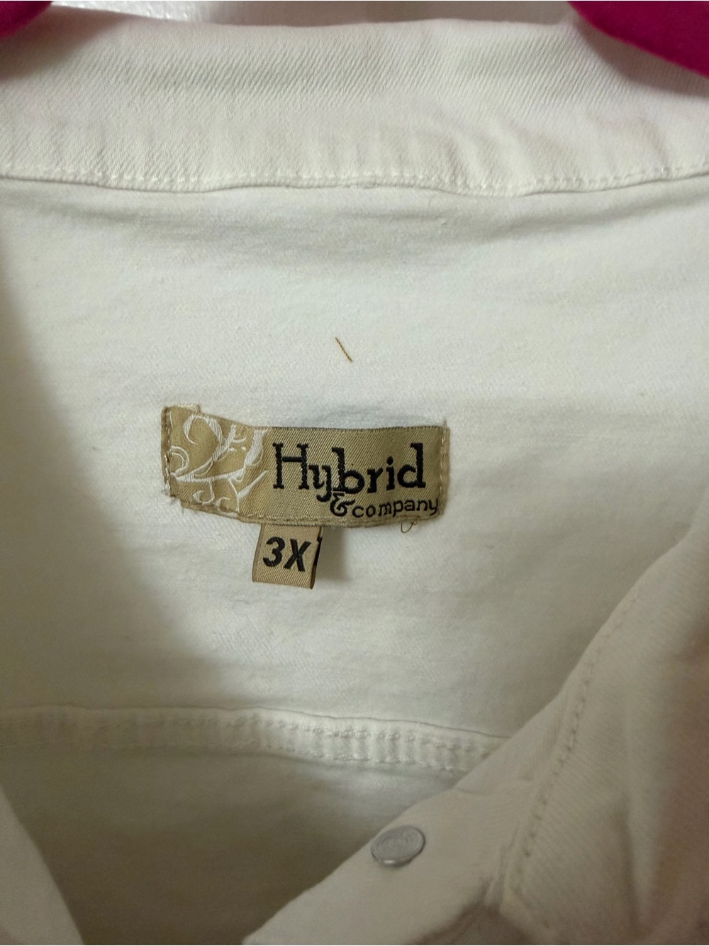 Hybrid & Company White Jean Jacket - Picture 4 of 4